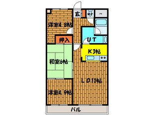 レヂオンス湯の川の物件間取画像